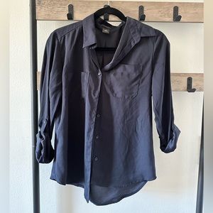 Ann Taylor Navy Button Down